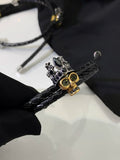 Punk Skull Bracelet Hip Hop Retro Hand Jewelry Hand Rope Men Women