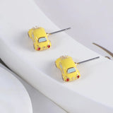 Enamel Glaze Yellow Car Ear Accessories
