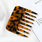 Acetic Acid Sheet Hair Comb Antistatic Leopard Print Wide Tooth Comb