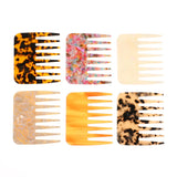 Acetic Acid Sheet Hair Comb Antistatic Leopard Print Wide Tooth Comb