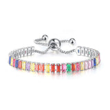 Colorful Zircon Bracelet Women's Crystal Adjustable Bracelet