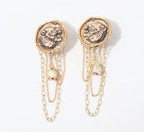 Ancient Rome Coin Ear Clip Jewelry For Woman