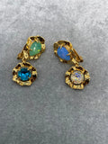 Fashionable Big Stone Ear Clips by European & American Designers