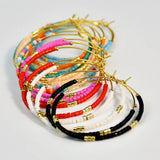 Colorful Rice Beads Earrings Exaggerated Large Earrings For Women