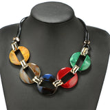 Acrylic Exaggerated Necklace For Women Jewelry Geometric Necklace
