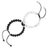 Crystal Frosted Stone Bracelet Couple Fancy Jewelry