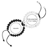 Crystal Frosted Stone Bracelet Couple Fancy Jewelry