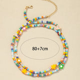 Boho Rice Beads Clavicle Necklace for Women