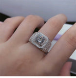 Men's Zircon Micro Inlaid Ring