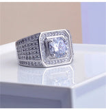Men's Zircon Micro Inlaid Ring