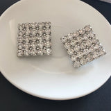European Style Pearl Crystal Pendant Ear Clip