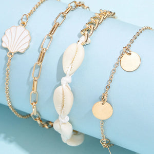 Sweet Butterfly Angel Pendant Anklet Set