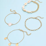Sweet Butterfly Angel Pendant Anklet Set