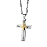 Stainless Steel Geometric Pendant Necklace Unisex