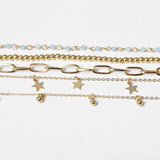 European American Wild Multi-Layer Foot Ornaments Anklets