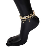 European American Wild Multi-Layer Foot Ornaments Anklets