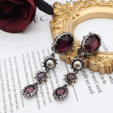 Ghost Gem Pearl Ear Clip European American Style