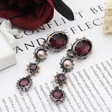 Ghost Gem Pearl Ear Clip European American Style