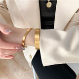 European American Titanium Steel 18k Plated Bracelet