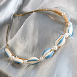 Hand-Woven Holiday Style Seashell Headband