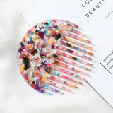 European American Headdress 10.5CM Marble Hair Comb Female