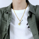 Hip-hop Personality Guitar Pendant Necklace