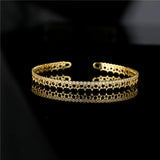 18K Plated Zircon Geometric Bracelet