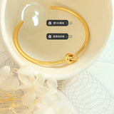 European American INS Personality Thick Thin 18K Plated Bracelet