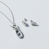 Hip Hop Ot Buckle Pig Nose Necklace Female Surgical Steel Plating
