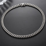 Men's Personality Round Buckle Neck Chain Hip Hop Big Cuban Chain