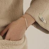 Natural Pearl OT Buckle Bracelet Retro Heavy Industry Female Jewelry