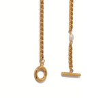 Natural Pearl OT Buckle Bracelet Retro Heavy Industry Female Jewelry