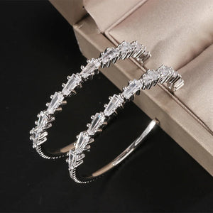 European American Hot Single Hoop Earrings Women Light Beach Jewelry