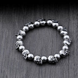 Retro Punk Skull Bracelet Men's Gothic Jewelry