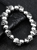 Retro Punk Skull Bracelet Men's Gothic Jewelry