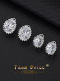 S925 Sterling Silver Egg-Shaped Doves Earrings for Women