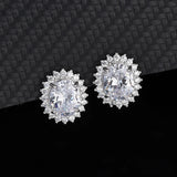 S925 Sterling Silver Egg-Shaped Doves Earrings for Women