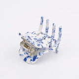Small Retro Leopard Print Hair Claws for Women