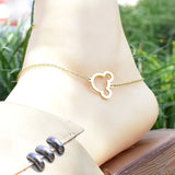 Stainless Steel Mouse Anklet for Mom