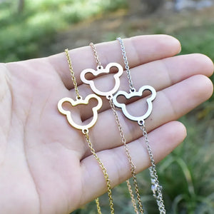 Stainless Steel Mouse Anklet for Mom