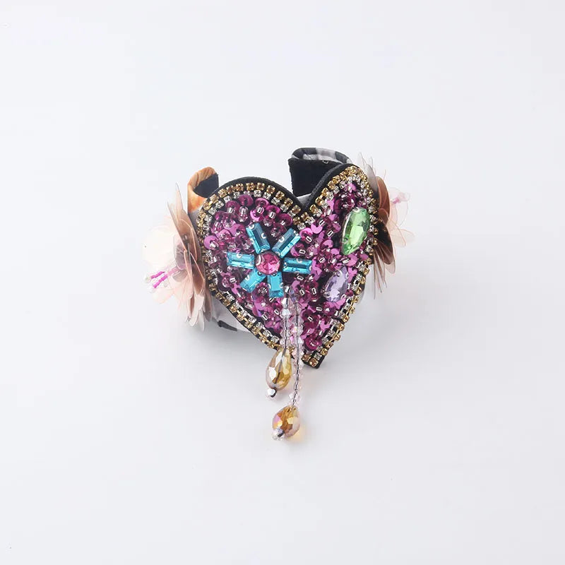 Baroque Rhinestone Bracelet for Women