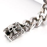 Skull Cuban Chain Men's Stainless Steel Bracelet Gift