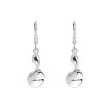 925 Sterling Silver Tassel Earrings Twisted Rotating Long Creative Earrings