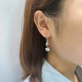 925 Sterling Silver Tassel Earrings with Twisted Rotating Design