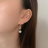 925 Sterling Silver Tassel Earrings Twisted Rotating Long Creative Earrings