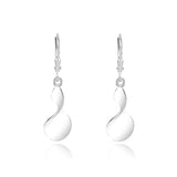 925 Sterling Silver Tassel Earrings with Twisted Rotating Design