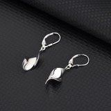925 Sterling Silver Tassel Earrings with Twisted Rotating Design