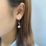 925 Sterling Silver Tassel Earrings with Twisted Rotating Design