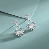 Elegant S925 Sterling Silver Zirconia Earrings