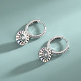 S925 Sterling Silver Devil's Eye Diamond Earrings